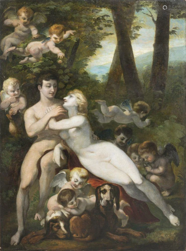 FRENCH SCHOOL, 18thC - Venus and Adonis