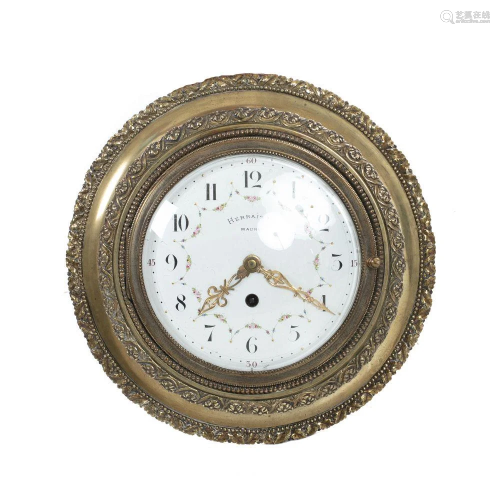 Bronze wall clock