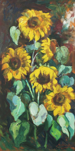 MENDES DA SILVA (1903-1987) - 'Sunflowers'
