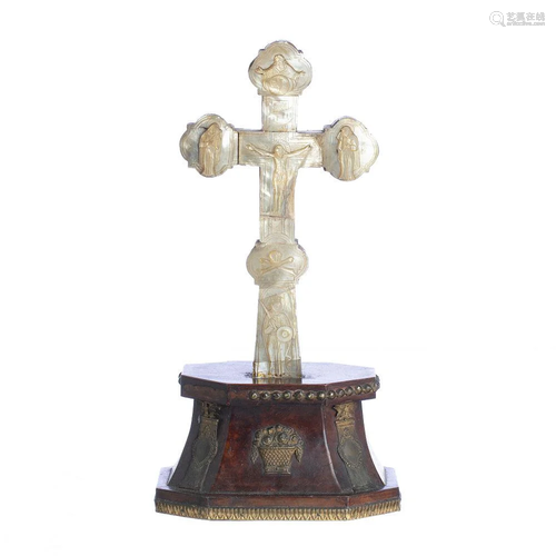 Mother of Pearl Holy Land Cross