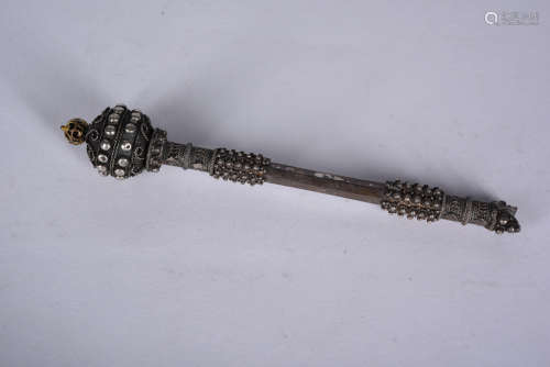 A Chinese Silver Truncheon