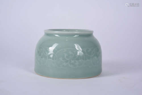 A Chinese Light Greenish-blue Glaze Porcelain Water Pot