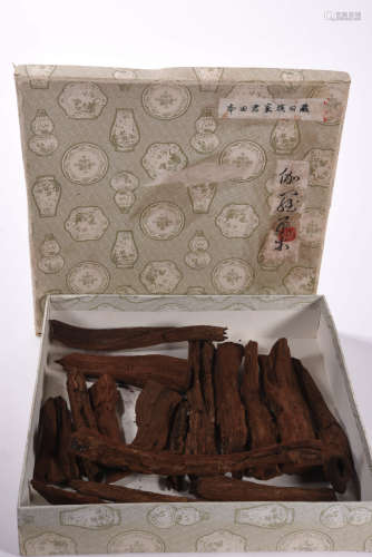 A Box of Chinese Tagara Eaglewood