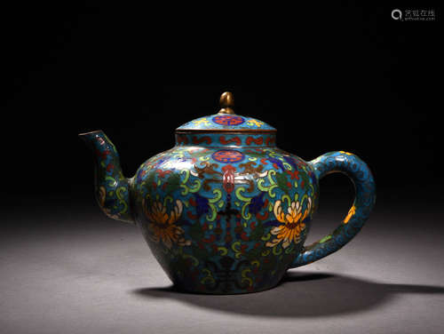 A Chinese Cloisonne Teapot