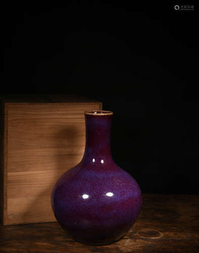 A Chinese Fancy Glaze Porcelain Ball-shaped Vase