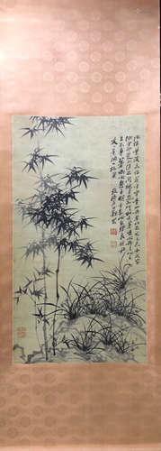 A Chinese Bamboo Painting, Zheng Banqiao Mark