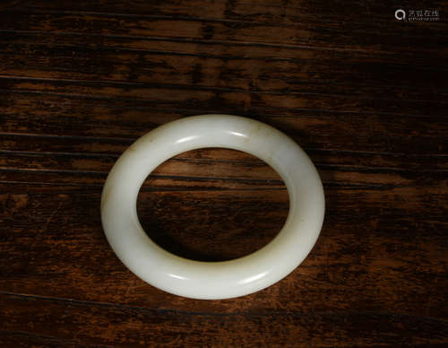 A Chinese White Jade Bracelet