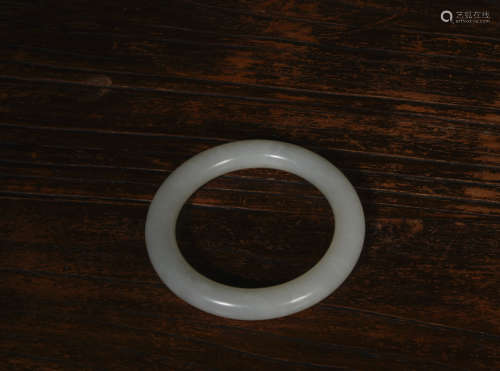 A Chinese White Jade Bracelet