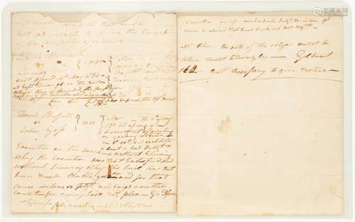 Andrew Jackson 1790s Legal Notes, Slave related