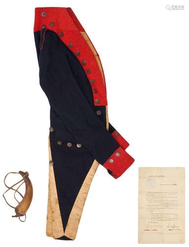 TN State Militia Jacket, John Sevier Commission, & Powder Horn