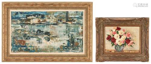 2 Decorative Paintings, Abstract and Still Life