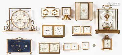 12 German/Swiss Clocks, incl. Seth Thomas, Elgin