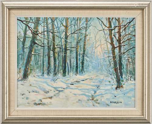 Jean Kevorkian O/C, Forest Path in Winter