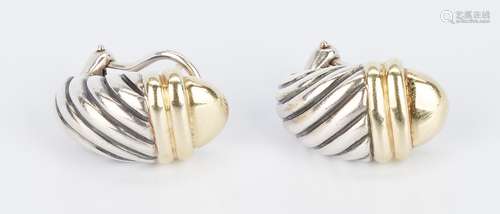 David Yurman Gold and Silver Earrings