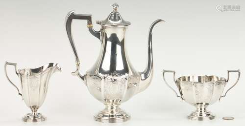 Meriden Sterling 3 Pc. Coffee Service