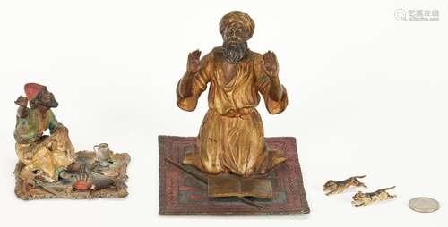 2 Cold Painted Bronze Orientalist Figures