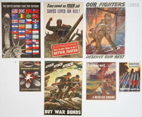 7 WWII Propaganda posters