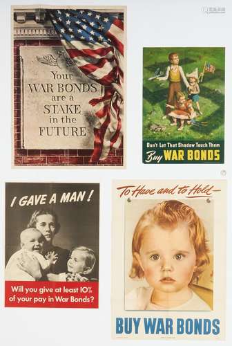 4 WWII Propaganda Posters inc. Lawrence Beall Smith