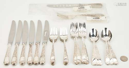 30 Pcs. Kirk Old Maryland Sterling Flatware