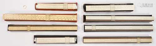 2 Keuffel & Esser U.S. Military Slide Rules & 6 Others, 8 items