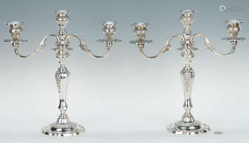 Pair Gorham Sterling Candelabra