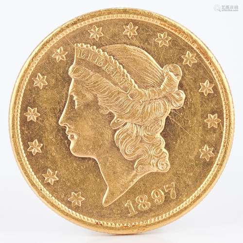 1897 $20 Liberty Head Double Eagle