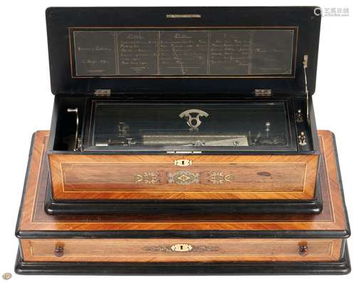 Swiss Marquetry Cylinder Music Box