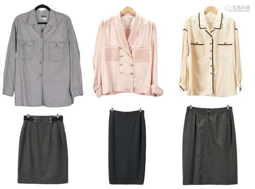 6 Chanel Designer Items, incl. Skirts/Blouses