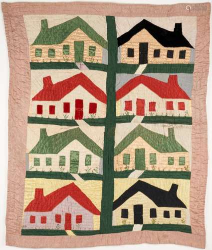 Exhibited African-American Schoolhouse Quilt