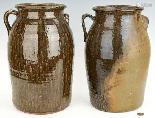 2 Georgia Pottery Jugs, incl. Lanier Meaders