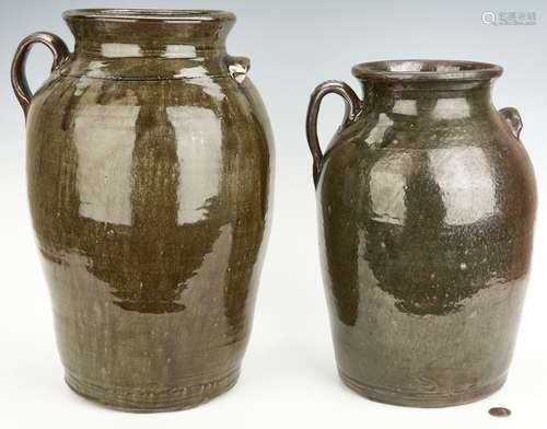 2 Georgia Pottery Jugs, Chester & Matthew Hewell