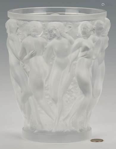 Lalique Bacchante Crystal Vase