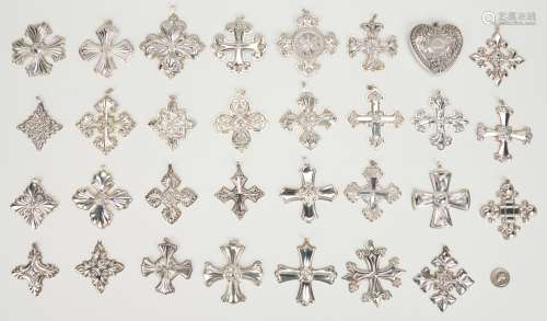 29 Reed & Barton, Towle & Gorham Sterling Crosses