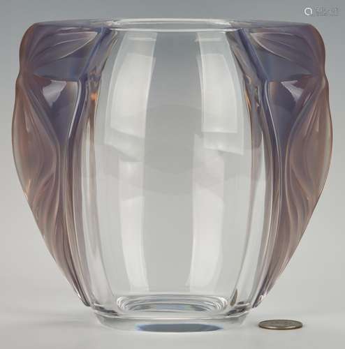 Lalique Clematites Crystal Vase