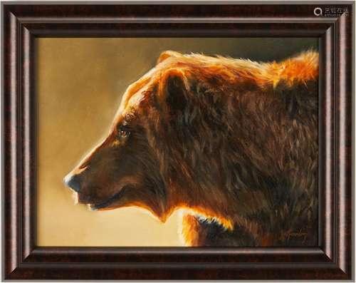 Joe Kronenberg O/B, Brown Bear Painting