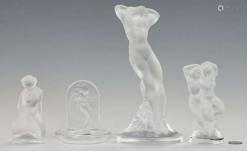 4 Lalique Nude Female Figures