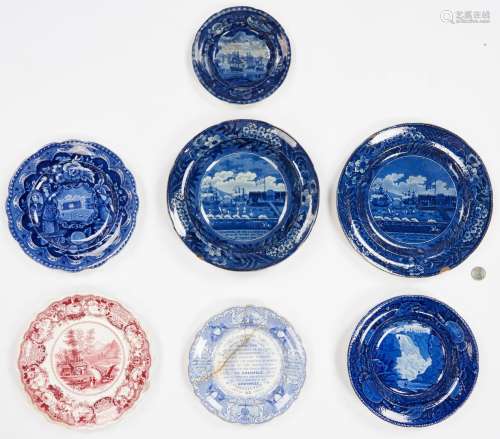 7 pcs. Historical Staffordshire incl. Slavery Related