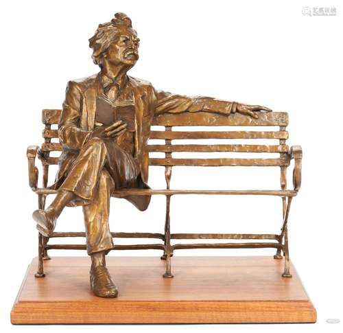 Gary Price Bronze Sculpture, Mark Twain