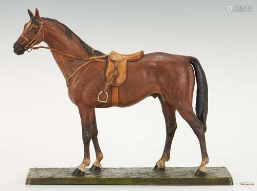 Carl Kauba cold painted bronze horse