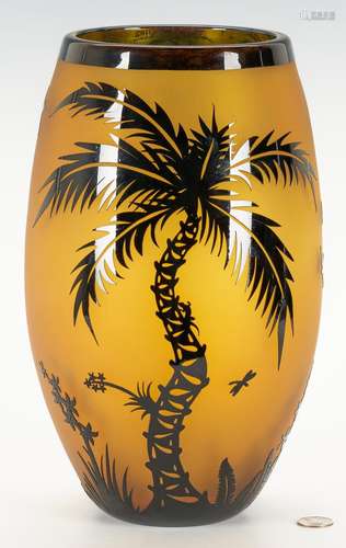 Duncan McClellan Art Glass Vase