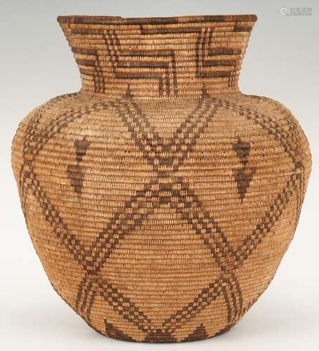 Large Native American Apache Olla Basket