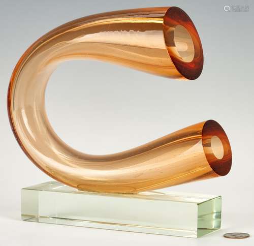 Harvey Littleton Blown Glass Sculpture