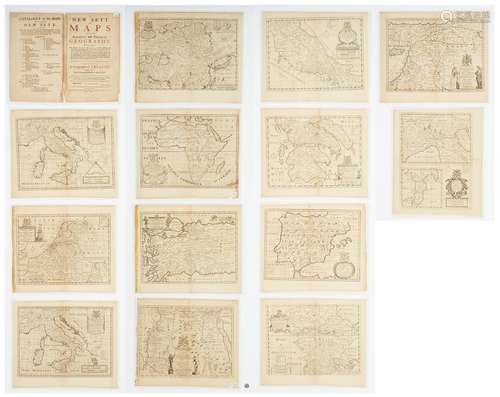 Edward Wells, 13 Maps incl. Africa