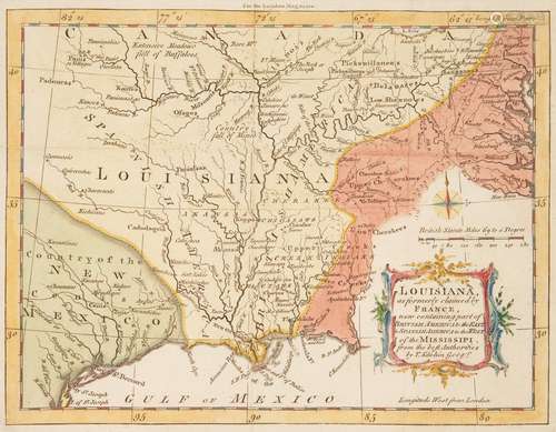 T. Kitchin Louisiana Map, 1765