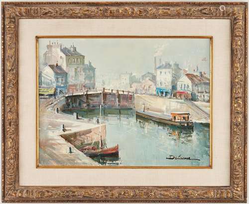 Lucien Delarue Oil of Canal St. Martin