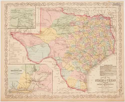 J.H. Young Texas Map, 1856