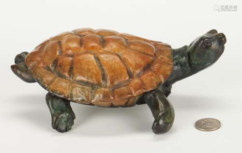 Robert Ball Bronze Sculpture of a Turtle