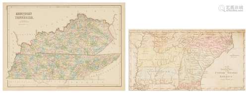 2 Southeast US Maps, incl. KY and TN