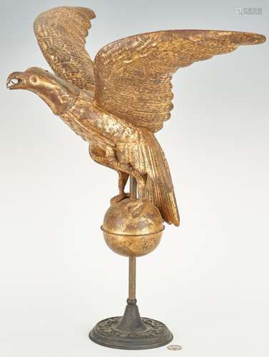 Gilt Eagle Weathervane w/ Stand