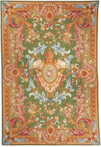 Aubusson Style Needlepoint Carpet, 14' x 10'